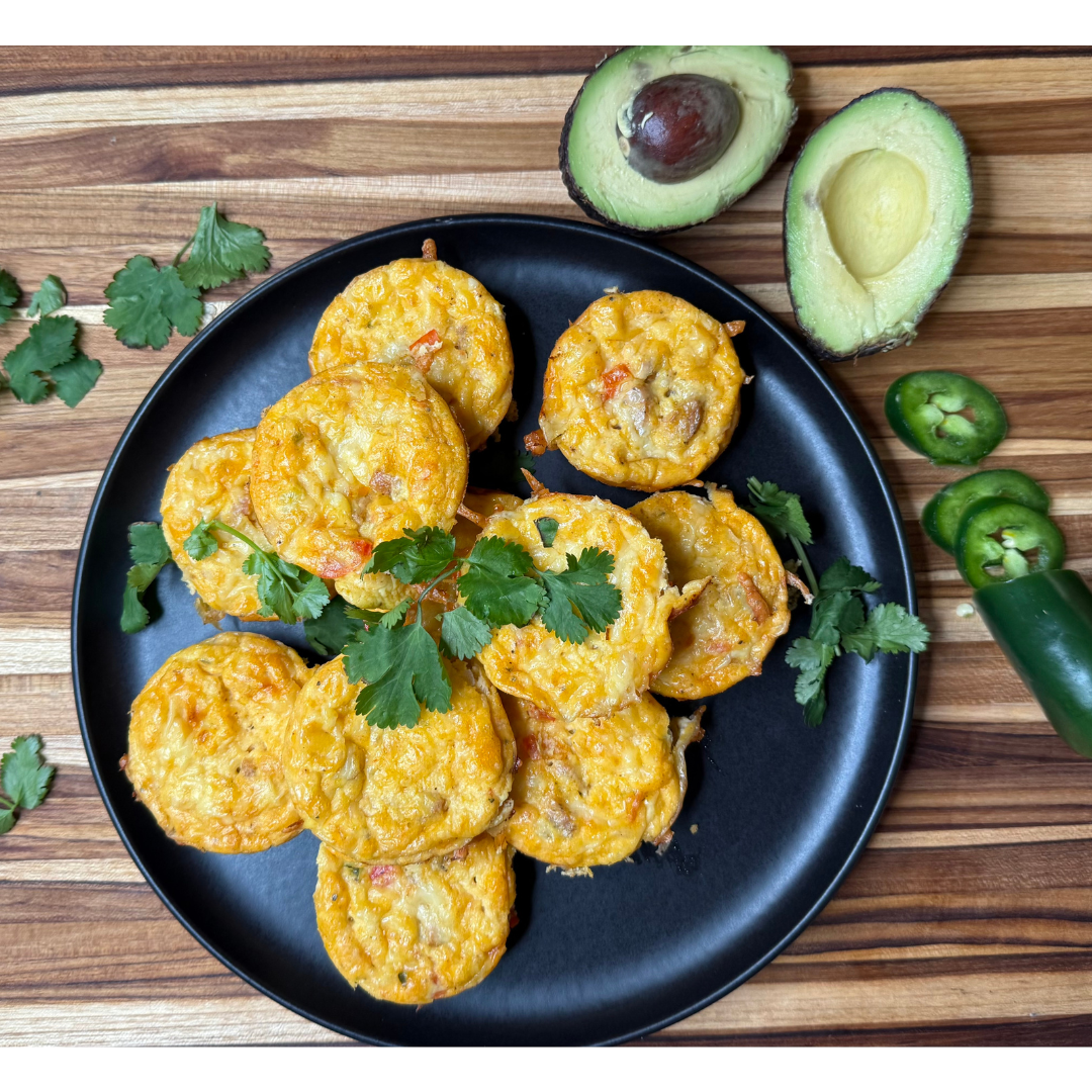 Spicy Cheesy Egg bites